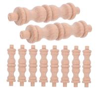 HOMSFOU Piccolo Mobiletto in Legno Mobiletto Dingresso Decorazione Intagliata Retrò Industriale Pilastro Decorativo Per La Casa in Stile Europeo
