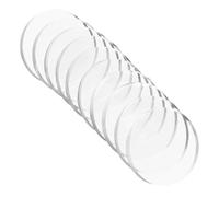 HOMSFOU Piedini Antiscivolo in Vetro Ventosa 25mm Per Mobili e Tavoli, Paracolpi Morbidi Trasparenti Linguetta Di Rilascio Per Protezione Di Superfici, Set Da 10 Pezzi Per Uso Domestico e Arredamento