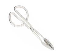 HOMSFOU Pinza per Insalata e Pane in Acciaio Inox 1 Pezzo Design a Forbice, Clip Multifunzionale per Servire Cibo e Barbecue, Utensile Cucina Resistente e Antiruggine per Uso Domestico