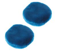 HOMSFOU Piumini da Cipria 2 Pezzi Piccoli Nastro, Spugnetta Trucco Viso Riutilizzabile per Polvere Cosmetica Secca, Adatti per Applicazione Uniforme e Pelle Delicata