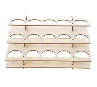 HOMSFOU Portabottiglie in Legno Per Pigmenti Portapenne Forniture Per Artisti Supporto in Legno Per Tubetti Vernice Portaoggetti Organizzatore