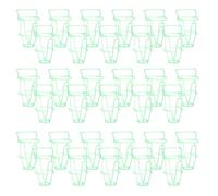 HOMSFOU Portabottiglie in rete plastica verde per bottiglie di infusione da 250ml, 36 pezzi, accessori per infusione, uso in cliniche e case, dimensioni 14 x 4 x 3 pollici