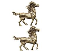 HOMSFOU Portachiavi Ciondolo a Forma Cavallo in Vintage Accessori per Donna 2 Pezzi per Regali e Decorazioni per