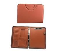 HOMSFOU Portadocumenti A4 Multifunzionale PU con Cerniera e Calcolatrice Organizer per Ufficio e Documenti Portatile per Professionisti