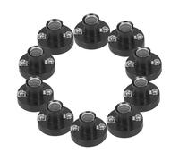 HOMSFOU Portalampada a Vite Standard Per Esperimenti Elettrici, Base Per Lampada Compatta Nera, 10 Pezzi Per Laboratorio, Scuola e Test Elettrico