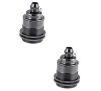 HOMSFOU Portalampada E27 in Metallo Adattatore Universale Nero Isolato in Ceramica Per Lampadine Da 110 Lampadine Compatibile Con Lampade A Sospensione.