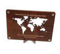 HOMSFOU Portasoldi in Legno per Laurea Portatile e Leggero Fermasoldi Integrato e Design Busta per Trasporto Sicuro dei Contanti per Regalo o Uso Ufficio