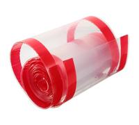 HOMSFOU Protezione per Porta in Plastica Rossa, Ferma Porta Facile da Usare e Rimuovere, per Sicurezza in Casa e Asilo Nido