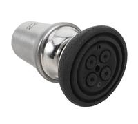 HOMSFOU Punta in Gomma 22 Mm per Bastone da Passeggio Articolata Antiscivolo, Cuscinetto Rotante per Piedi Stampelle, Accessorio Versatile per Anziani e Uso su Terreni Irregolari