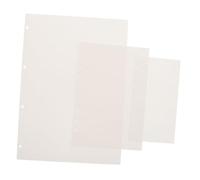 HOMSFOU Quaderni Ricarica Carta Bianca Forati Inserti Planner e Notebook Ricaricabili senza Righe per Organizzazione e Scrittura Creativa