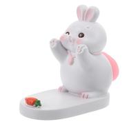 HOMSFOU Rabbit Mobile Phone Stand in Resina, Cute Desktop Holder for Playing Games and Hands Free Support