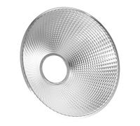 HOMSFOU Riflettore di Luce per Torcia Elettrica in Alluminio Argento Uscita Luminosa Stabile e Concentrata, Portatile per Illuminazione di Emergenza a Lunga Distanza