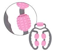 HOMSFOU Rullo Massaggiante Rotante Clip ad Anello per Gambe, Rilassante Muscolare Rosa, Strumento Fitness per Uso Quotidiano e Sollievo Articolare, Adatto a Uomini