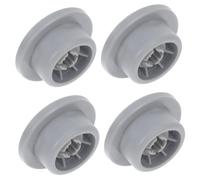 HOMSFOU Ruote Inferiori per Scolapiatti Lavastoviglie 4 Pezzi Grigie, Rullo Inferiore per Cestello Modelli Compatibili, Ricambi Lavastoviglie per Uso Domestico e Sostituzione Semplice