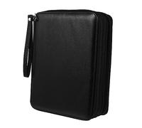 HOMSFOU Sacca per penna per l'arte astuccio di capacità sacchetto di cartoleria di capacità sacchi a matita borsa per organizzare le penne Borsa a matita da viaggio pu Nero