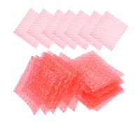 HOMSFOU Sacchetti Antibolle Antistatici Rossi 8x10 Cm, Buste Imbottite Protettive Pe Ispessito, Confezione 100 Pezzi per Spedizioni e Imballaggi Industriali