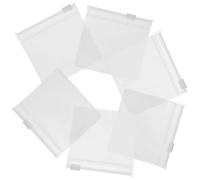 HOMSFOU Sacchetti per Medicinali da Viaggio 12 Pezzi Zip, Borsa Porta Pillole Piccola in Eva Semi-trasparente 8x8 Cm, Organizer Compatto e Riutilizzabile per Pillole e Gioielli,