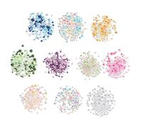 HOMSFOU Sacchetti Perline Plastica Colorate Senza per Bigiotteria Fai da Te Abs Resistenti per Creazioni Artigianali Decorazioni Accessori e Riempitivi Vaso Progetti Creativi