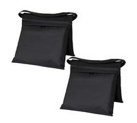 HOMSFOU Sacchi di Sabbia Pesanti per Treppiedi e Portalampada, Set da 2 Pezzi Oxford Resistente, Doppia Cerniera, per Fotografia e Uso Esterno, Portatili e Bilanciati per Studio