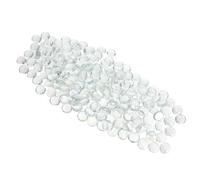 HOMSFOU Sassi di Vetro Piatti Trasparenti 17-19mm per Decorazione Giardino e Vasi, Resistenti all'Acqua allo Scolorimento, 1800g per Centrotavola e Fontane