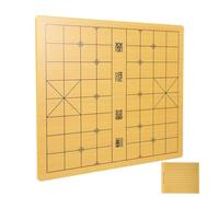 HOMSFOU Scacchiera Doppio Lato in Legno per Giochi da Tavolo Scacchiera Particolare per Gioco Cinese e Gobang Design Resistente per Tornei e Uso Domestico