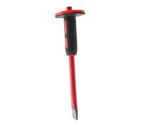 HOMSFOU Scalpello da Muratura a Freddo 300 Mm Paramano Protettivo, Utensile per Intaglio e Demolizione Calcestruzzo, Strumento Pesante per Edilizia e Scavi Professionali