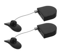 HOMSFOU Scatola Antifurto per Gioielli con Lucchetto Antifurto Retrattile 90 Cm, Cavo di Sicurezza con Blocco Remoto Anti-smarrimento, Set 2 Pezzi per Esposizione Boutique e Eventi Pop-up