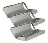 HOMSFOU Scatola di Latta per Penne Coperchio Rettangolare in Lamiera Resistente, Organizer per Cancelleria per Back To School Party in Ufficio e Scuola