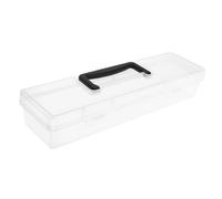 HOMSFOU Scatola Organizzatrice Trasparente Per Piccole Parti Box Porta Utensili Portatile Plastica Per Viti e Bulloni Mini Scatola Per Fai Da Te e Cancelleria Pratica e Compatta