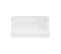 HOMSFOU Scatola Portaoggetti per Manicure Multifunzione Bianca, Contenitore Resistente per Strumenti Nail Art, Custodia Organizzatore per Pennelli e Accessori Unghie, per Scrivania