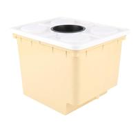 HOMSFOU Secchio per Piantagione Senza Terra Coperchio e Cestino Idroponico, Botte per Colture Fuori Suolo Resistente, per Vivaio in Serra e Coltivazione di Ortaggi e Frutta