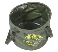 HOMSFOU Secchio Pieghevole Collassabile con Manico, Lavabo Portatile da 20L per Campeggio, Viaggi, Escursionismo, Giardinaggio, attività Allaperto, Verde