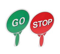 HOMSFOU Segnali per Educaziona Sicurezza per Asilo in ioco Semaforo Rosso Stop Verde Strumento Apprendimento Interattivo per Ragazzo Tabellone Voto Portatile