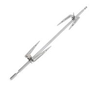 HOMSFOU Set 1 Forchette per Girarrosto in Acciaio Inox Facile Inserimento e Rimozione per Spiedo Forno Casa e Griglia a Carbone