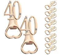 HOMSFOU Set 10 Pezzi Apribottiglie Multifunzione per Vino, Bomboniere per 40° Compleanno e Anniversario, Apribottiglie Piccolo e Pratico per Feste a Tema 40 Anni