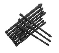 HOMSFOU Set 10 Punte per Trapano in Lega per Muratura e Calcestruzzo, Punte per Piastrelle in Ceramica, Vetro e Marmo, 5-12 Mm, per Foratura Multimateriale e Progetti di Riparazione