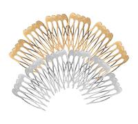 HOMSFOU Set 12 Pezzi Pettini Laterali in Ferro per Chioma da Donna, Accessori per Acconciature Sposa e Uso Quotidiano, Pettini per Chioma Fini Robusti e Leggeri per Matrimoni e Eventi