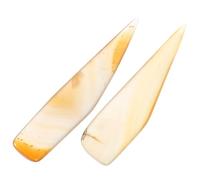 HOMSFOU Set 2 Pezzi Coltello per Lucidare Gioielli in Agata 7 Cm, Strumenti per Manutenzione e Pulizia di Anelli, Bracciali in Oro e Argento, Kit Professionale per Stili multipli