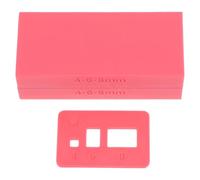 HOMSFOU Set 2 Pezzi Stampi per Perline in Argilla Polimerica Rotonde 4/6/8 Mm con Dosatore, Utensili per Creazione Gioielli Artigianali, Rulli Color Rosa per Perline Precise