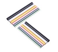HOMSFOU Set 2x6 Bastoncini Modellanti per Nail Art in Metallo Resistente, Asta Curva C per Manicure Gel UV e French Manicure, Strumenti Professionali per Unghie Acriliche e Uso