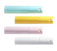 HOMSFOU Set 4 Flaconi Spray Ricaricabili 30 Ml in Plastica Pp e Pet, Portaprofumi da Viaggio Color Pastello, Bottiglie Vuote Leggere e Compatte per Cosmetici e Profumi in Viaggio