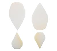 HOMSFOU Set 4 Pezzi Pennelli in Spugna Artigianali per Pittura, Spugne per Acquerelli Lavabili e Riutilizzabili, Piccole Spugne per Angoli e Bordi, Strumenti per Decorazioni Murali