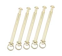 HOMSFOU Set 5 Pezzi Rivetti e Dadi Per Albero Del Ventilatore Pieghevole, Accessori Metallici Per Riparazione Ventagli Portatili, Kit Fissaggio Albero Ventilatore Di Bambù Per Uso Manuale