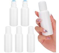 HOMSFOU Set 6 Flaconi Applicatori in Spugna 100 Ml, Bottigliette Ricaricabili per Lozioni e Linimenti, Contenitori da Viaggio Compatti in Plastica per Oli Essenziali e Cosmetici