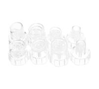 HOMSFOU Set 8 Punte di Ricambio per Macchina di Aspirazione Facciale, Testine per Dispositivi di Bellezza Acqua Ossigenata, Accessori Skincare Portatili per Uso Professionale e Domestico