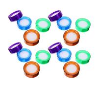 HOMSFOU Set da 16 Spugne Idratanti per le Dita con Custodia Compatta Umidificatore per Contare Soldi in Banche e Uffici Finanziari Accessorio per Gestione Banconote e Documenti