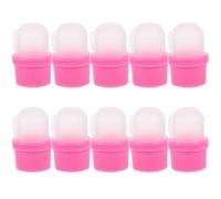 HOMSFOU Set da 20 Pezzi di Copri Dita in Silicone Riutilizzabili per Rimuovere Smalto Semipermanente, Facili da Usare, per Uso Domestico e Salone
