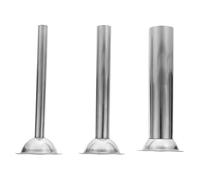 HOMSFOU Set da 3 Tubi di Riempimento per Salsicce in Acciaio Inox Misura 5, Insaccatrice per Carne e Salsicce, Accessori Cucina per Preparazione Salumi e Carni Macinate