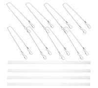 HOMSFOU Set da 4 Barre Appendi Poster in Pvc Clip per Cornici di Plastica, Ganci per Quadri per Esposizione in Ufficio, Negozio e Spazi Pubblici, Supporto Robusto per Poster e Dipinti