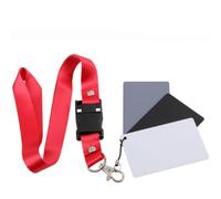 HOMSFOU Set Di 2 - Schede Di Riferimento Per Lesposizione Portatile - Bianco Grigio E Nero - E Per La Fotografia